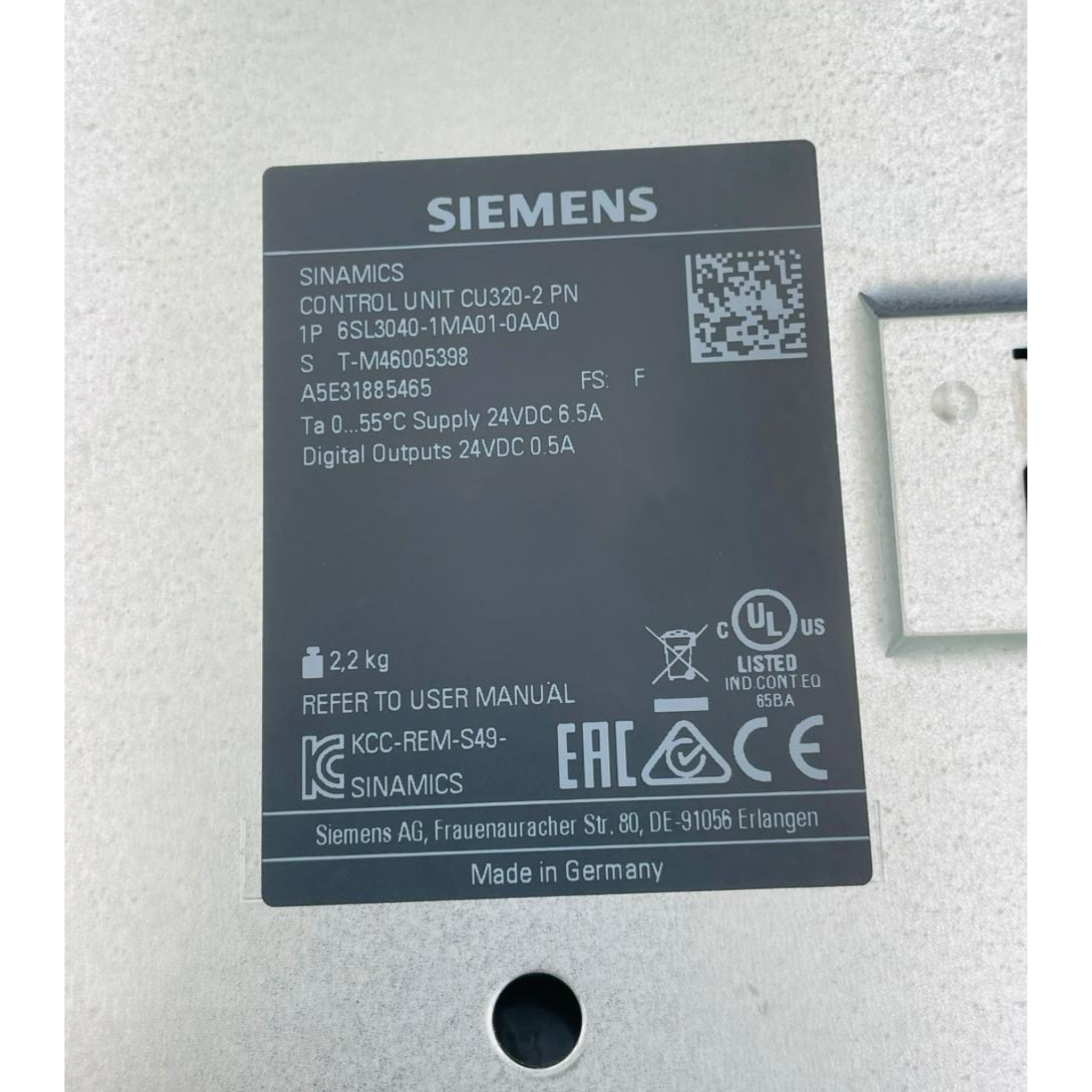 SIEMENS CU320-2 PN Control Unit 6SL3040-1MA01-0AA0 – We Sell Stocks