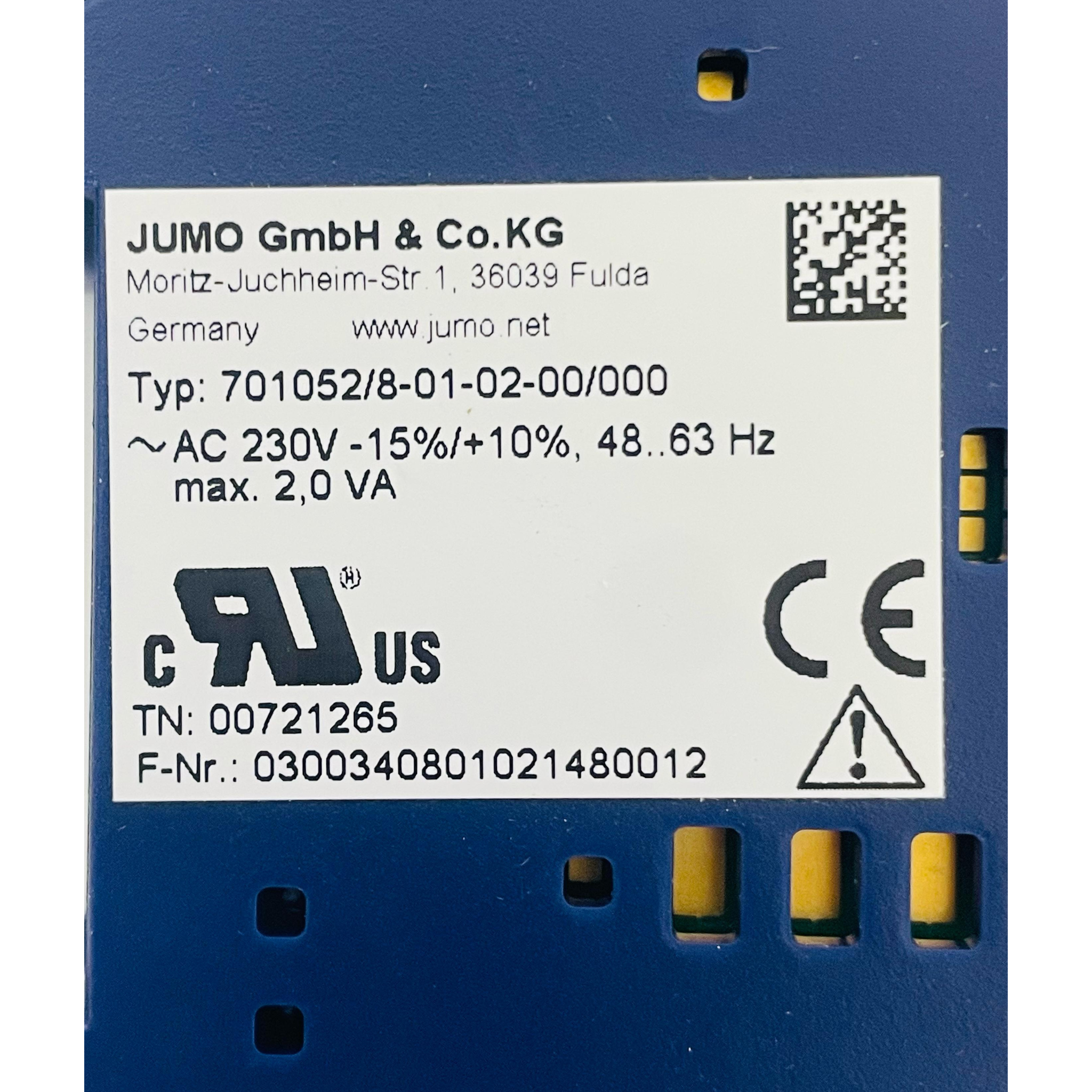 JUMO 701052/8-01-02-00/000 – Elektronisches Thermostat 230V – Made In Germany