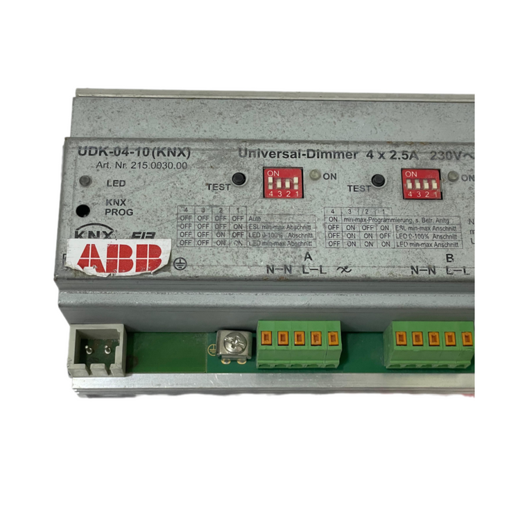 ABB UDK-04-10 UNIVERSAL DIMMER 4 X 2.5A 230V 50/60HZ