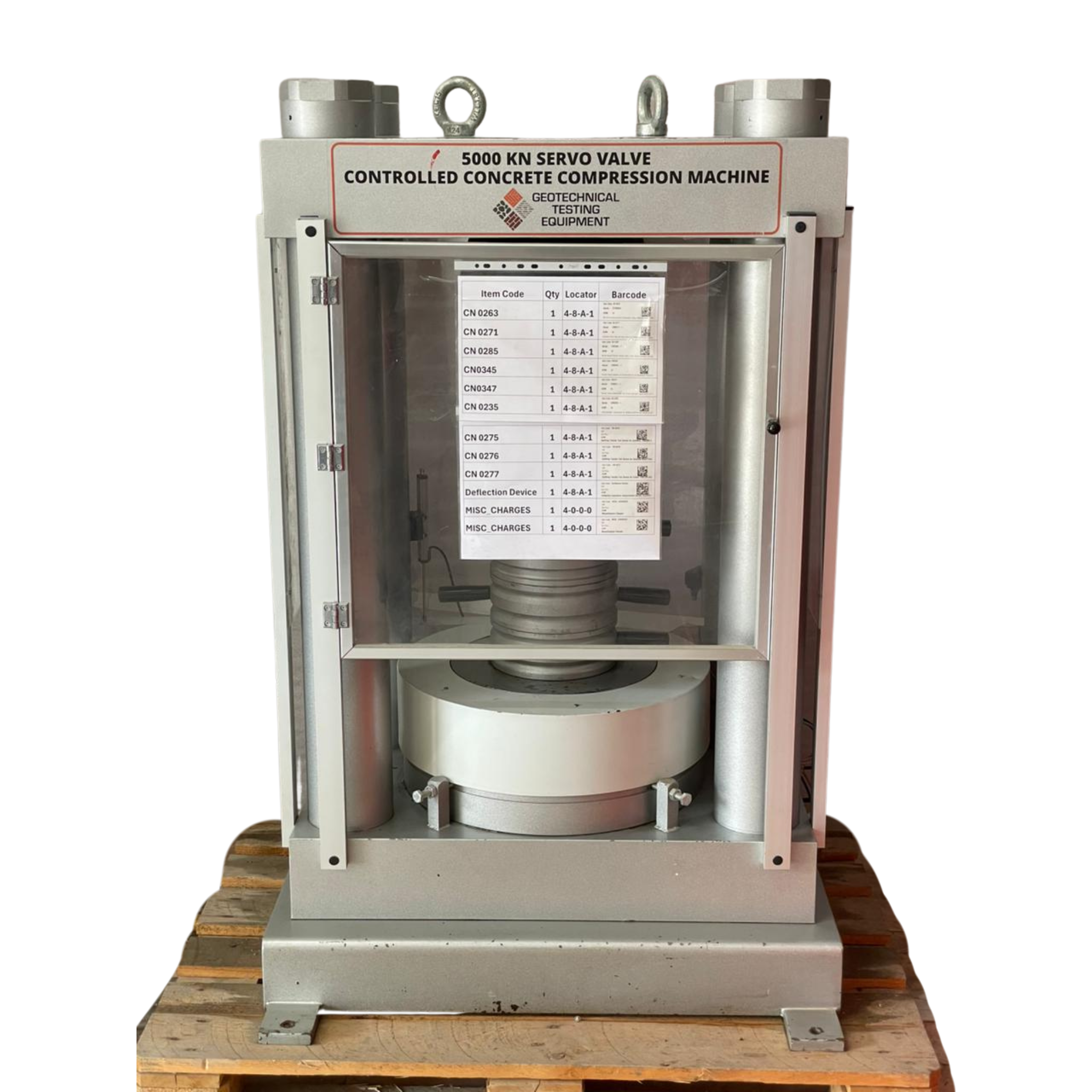 GEOTECHNICAL TESTING EQUIPMENT 5000 kN Servo Concrete Compression Mach ...