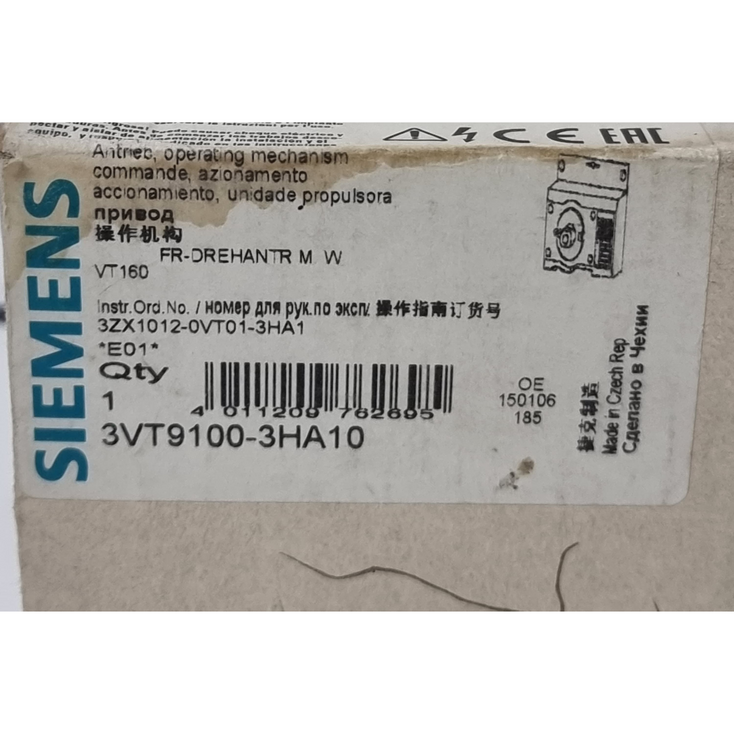 SIEMENS 3VT9100-3HA10 Rotary Operating