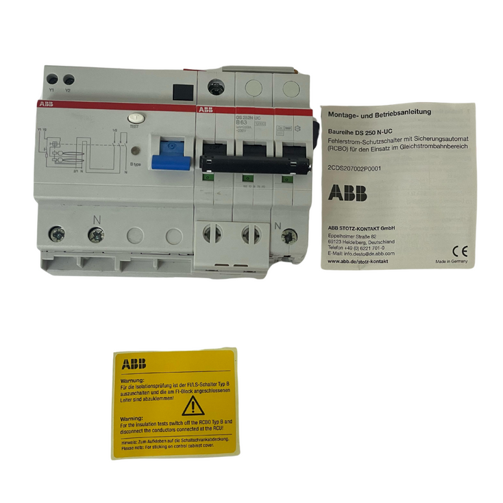 ABB 2CDR272568R1635 Circuit Breaker 63A DS252N-UC-B63/0,03