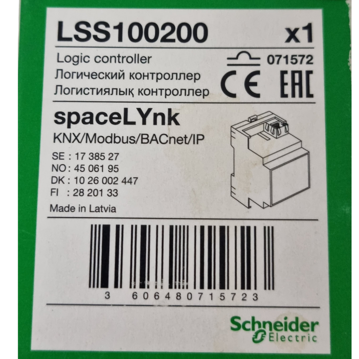 SCHNEIDER ELECTRIC SPACELYNK LSS100200 Logic Controller